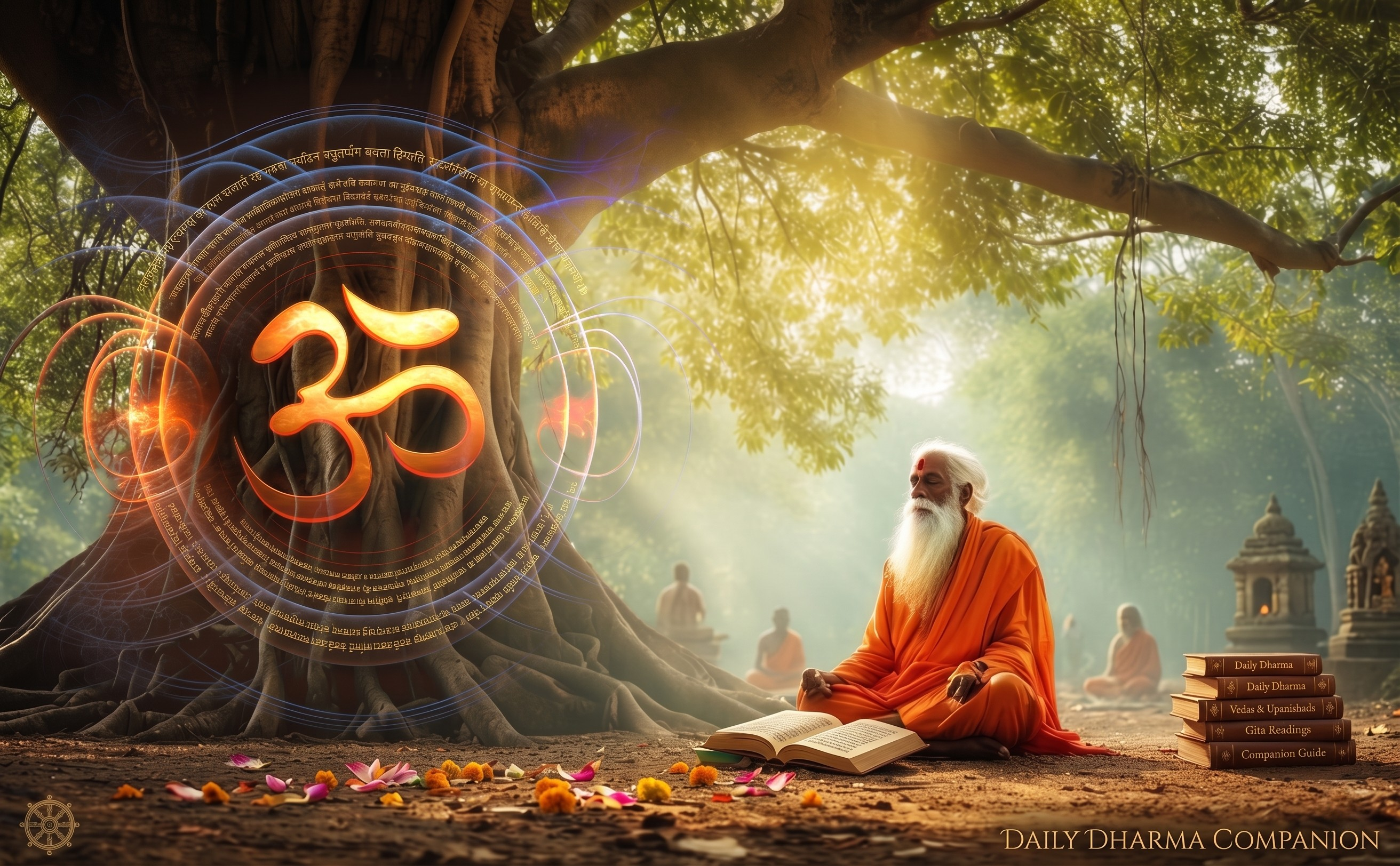 Daily Dharma companion artwork for wisdom content.